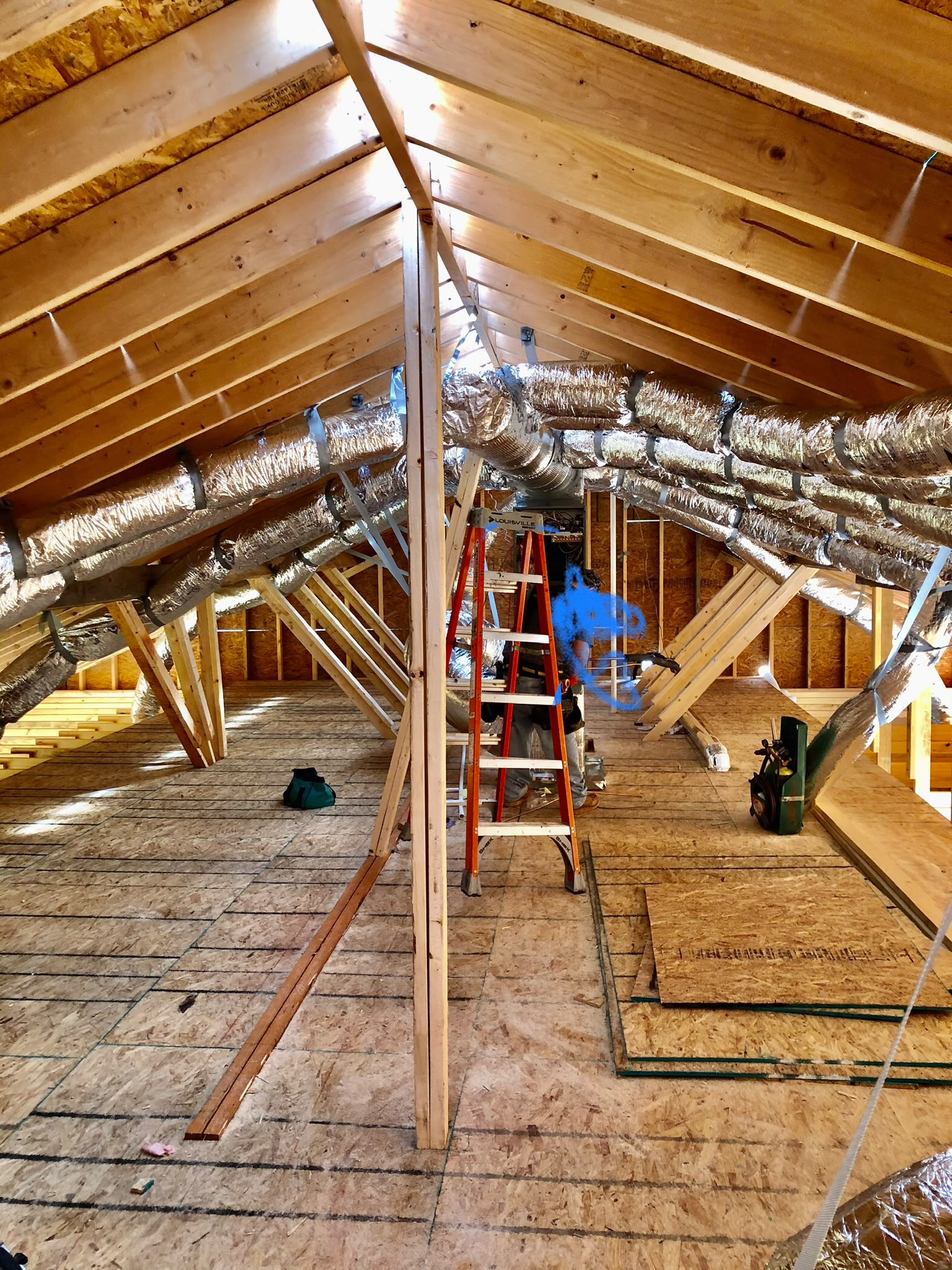 Experienced HVAC technician on site Experienced HVAC technician on site